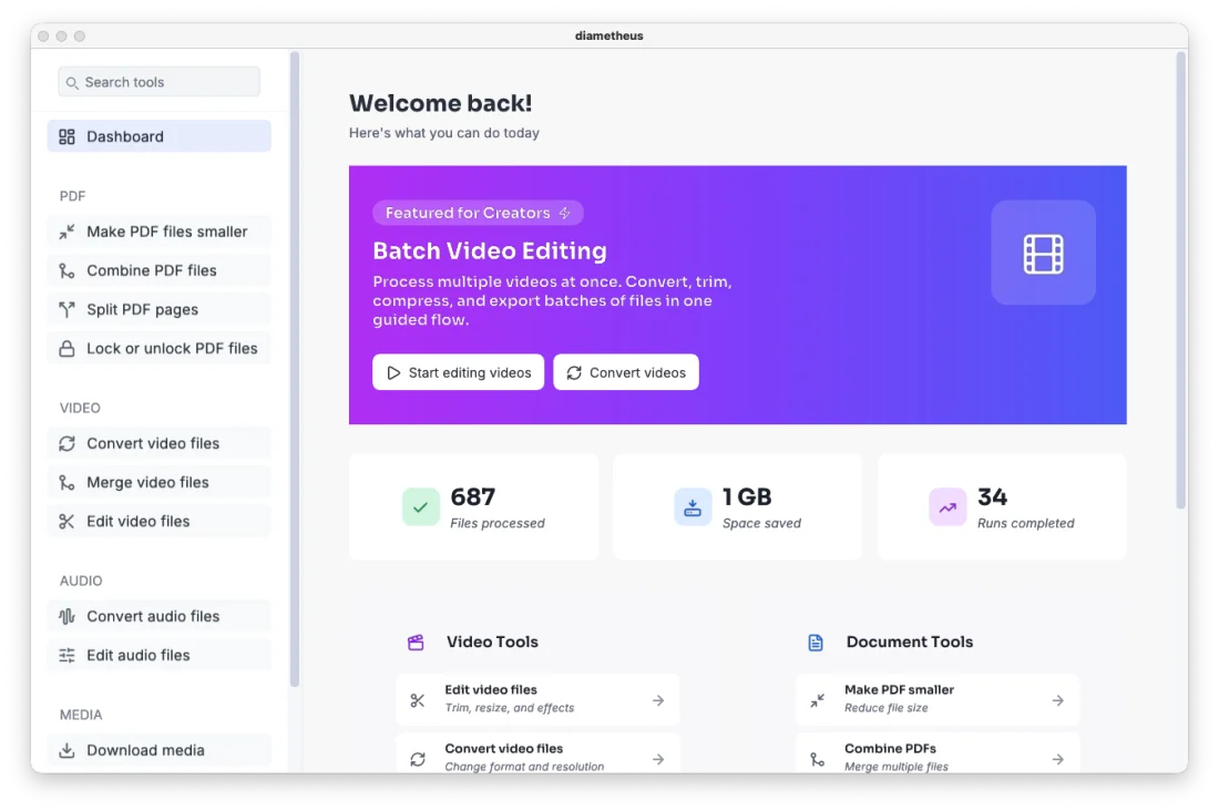 Diametheus app preview